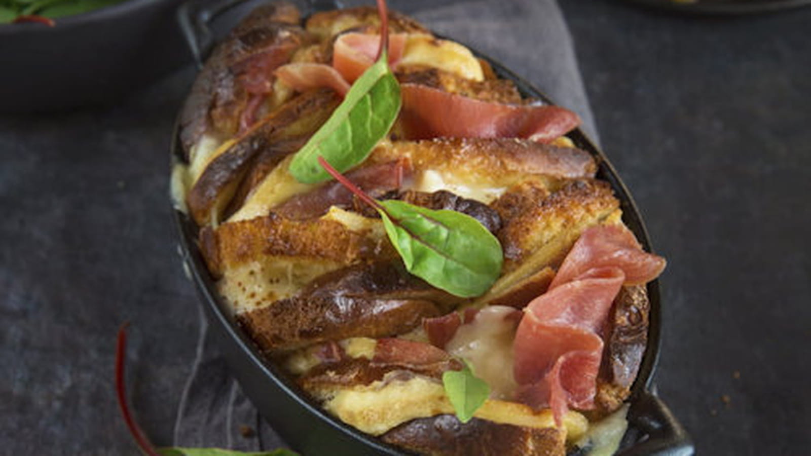 Pain Perdu Façon Raclette Jambon cru Aoste