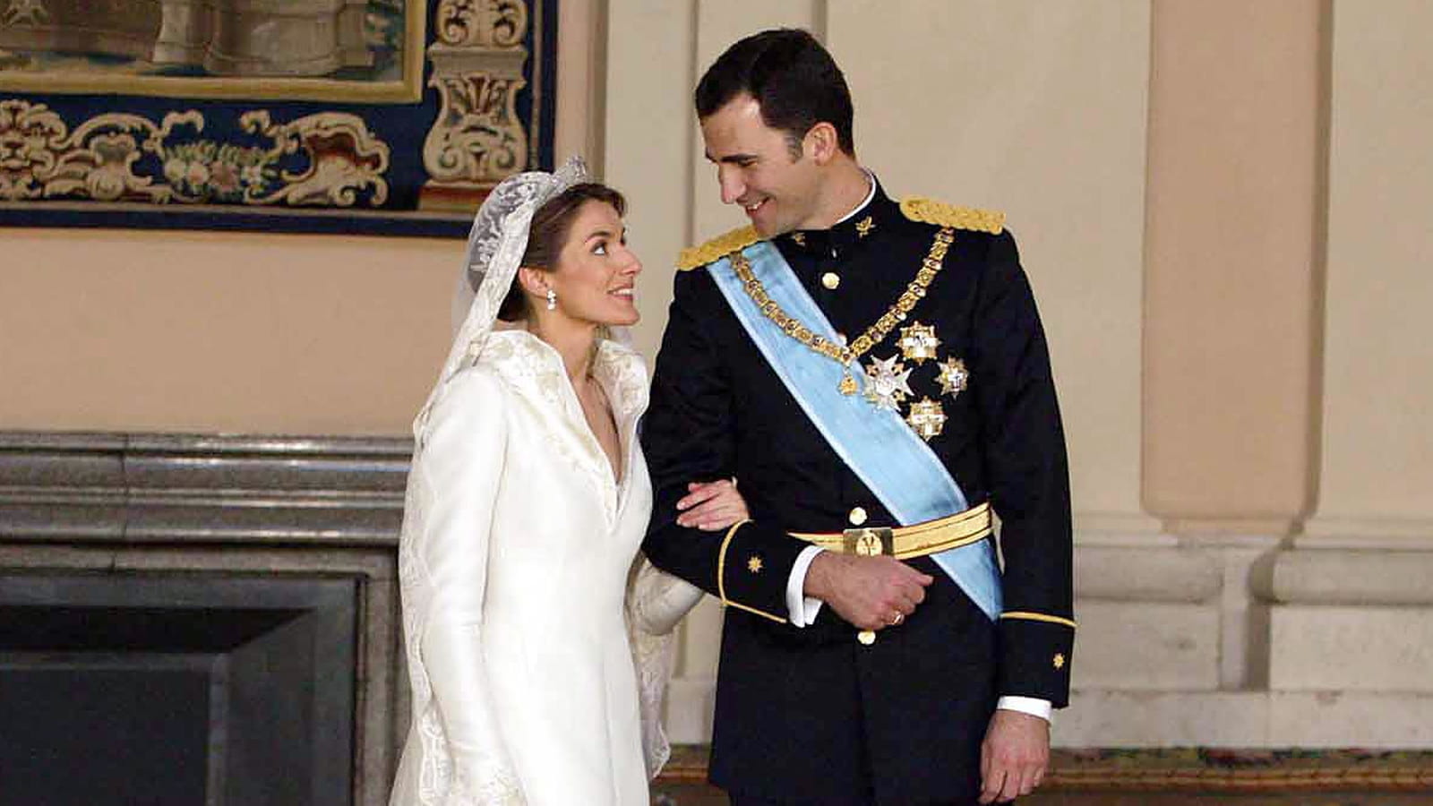 La coiffure de mariée de la reine Letizia d'Espagne