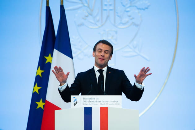 Emmanuel Macron, serein