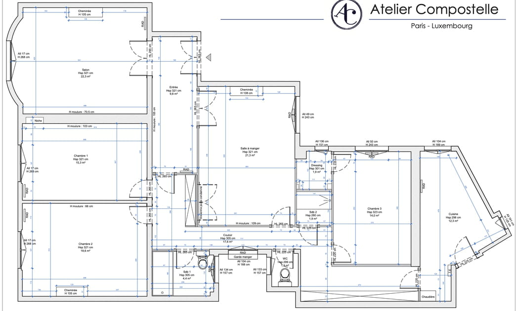 Le plan avant travaux
