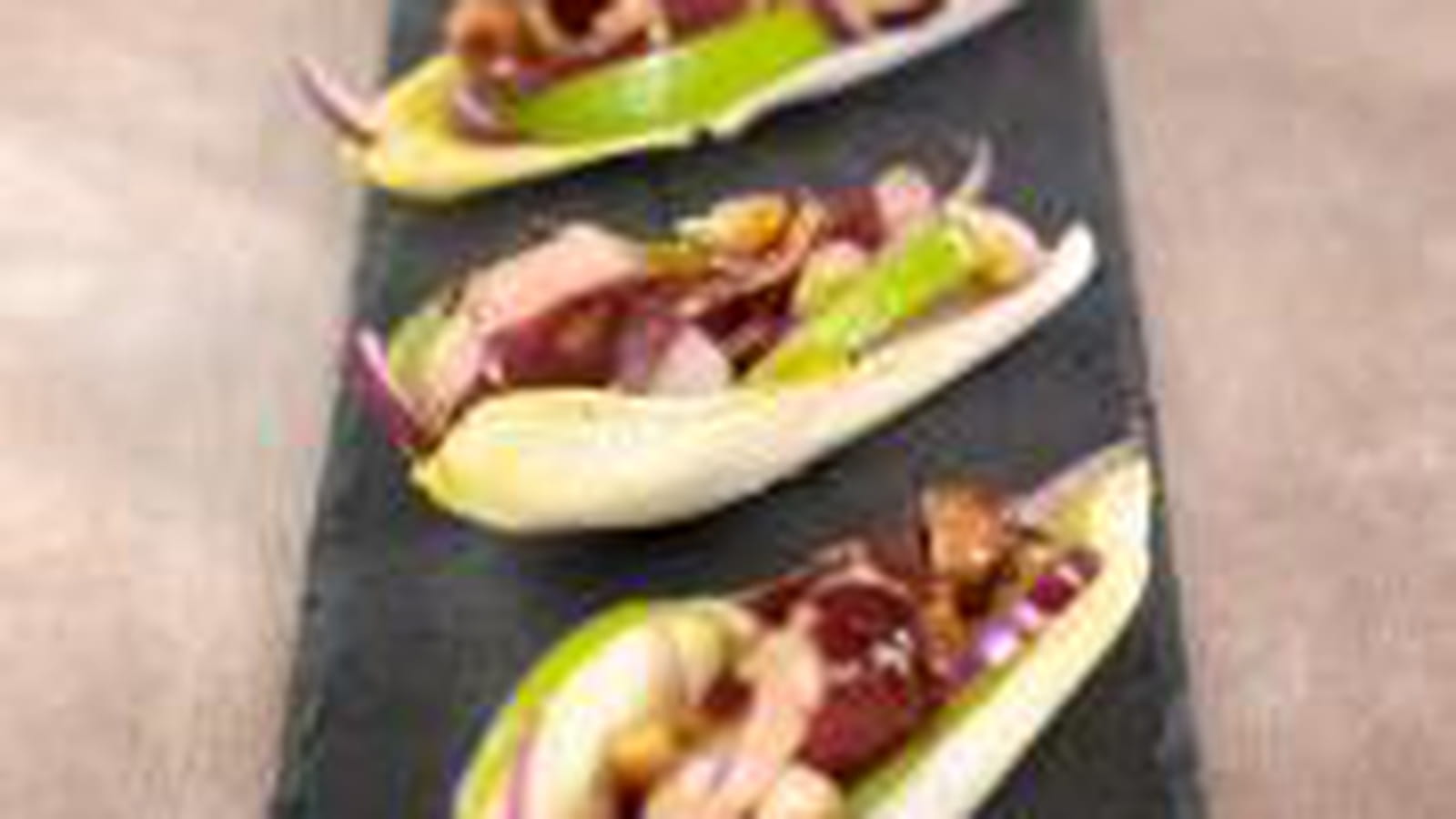 Barquettes d'endives aux accents du sud
