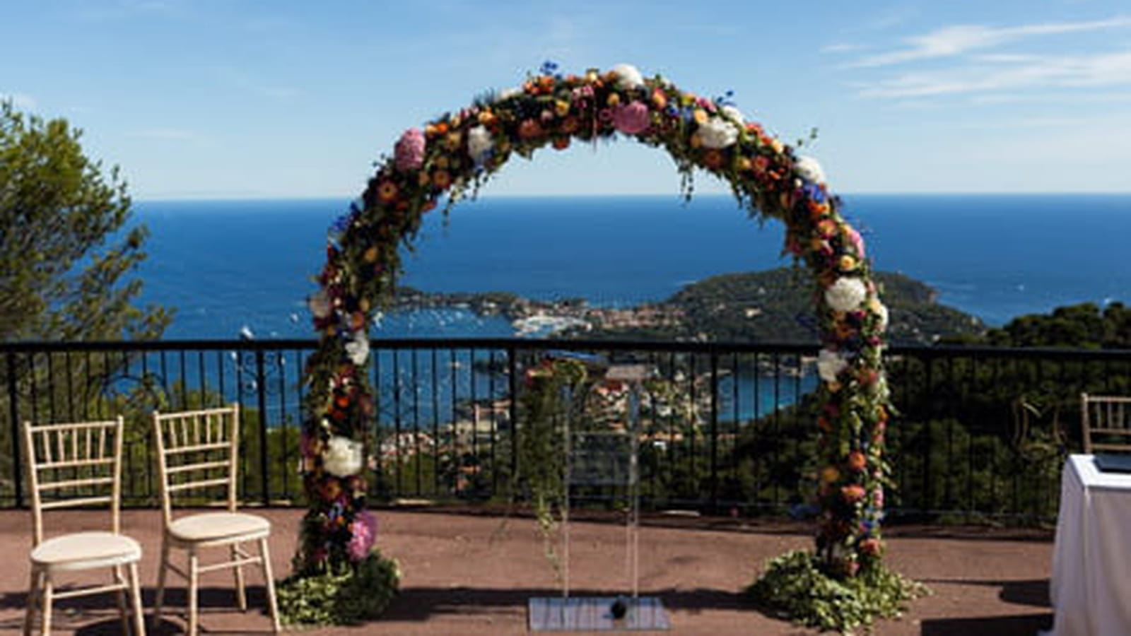 Le château du Mont-Leuze à Villefranche-sur-Mer