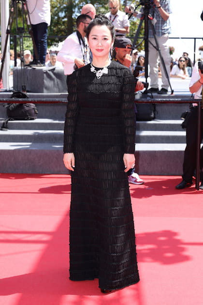 Zhao Tao en robe noire Louis Vuitton