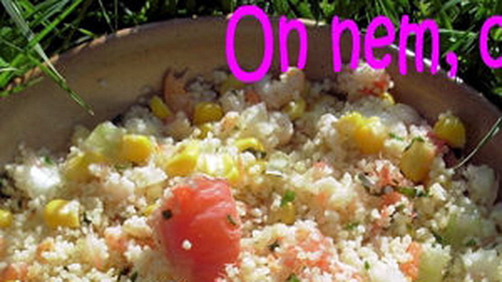 Taboulé aux crevettes