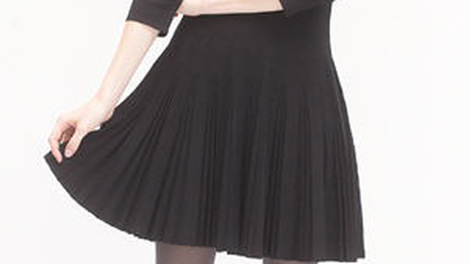Robe noire plissée de Rodier