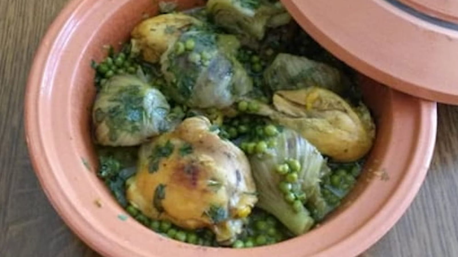 Tajine de fenouil et petits pois
