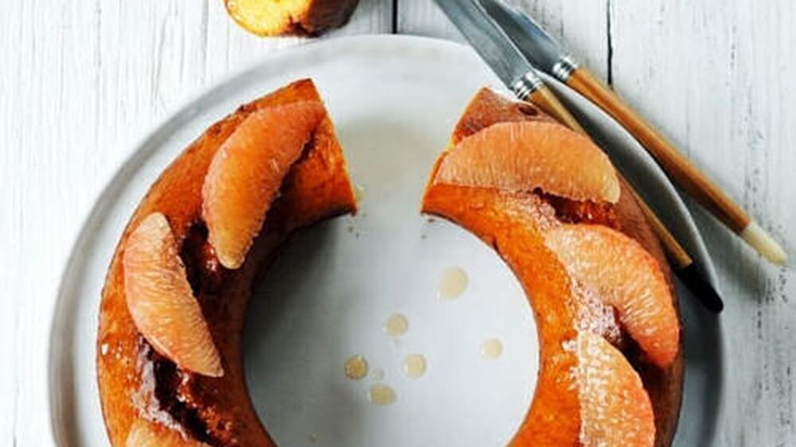 Gâteau acidulé au pamplemousse