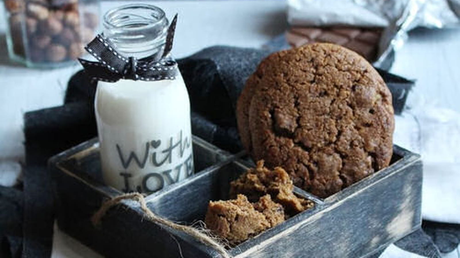 Cookies au chocolat praliné et aux pépites de chocolat