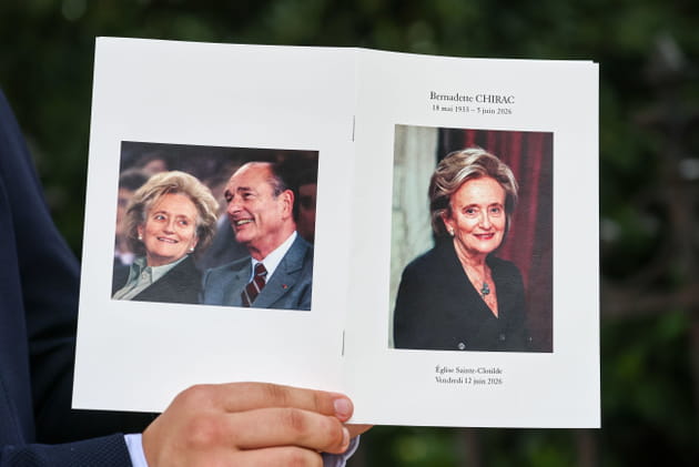 Obs&egrave;ques de Bernadette Chirac&nbsp;: le livret de c&eacute;r&eacute;monie qu'ont re&ccedil;u les invit&eacute;s