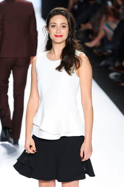 Emmy Rossum, chic au d&eacute;fil&eacute; Project Runway