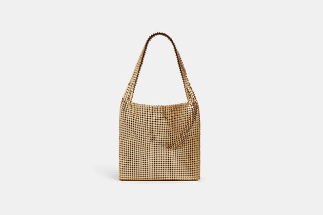 Sac &agrave; main en mesh dor&eacute;