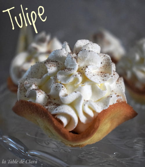 Tulipes à la crème de marrons