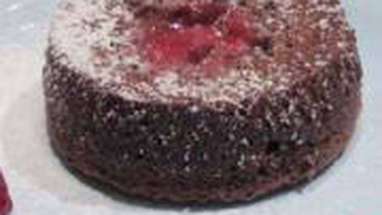Moelleux au chocolat, cœur coulant aux framboises