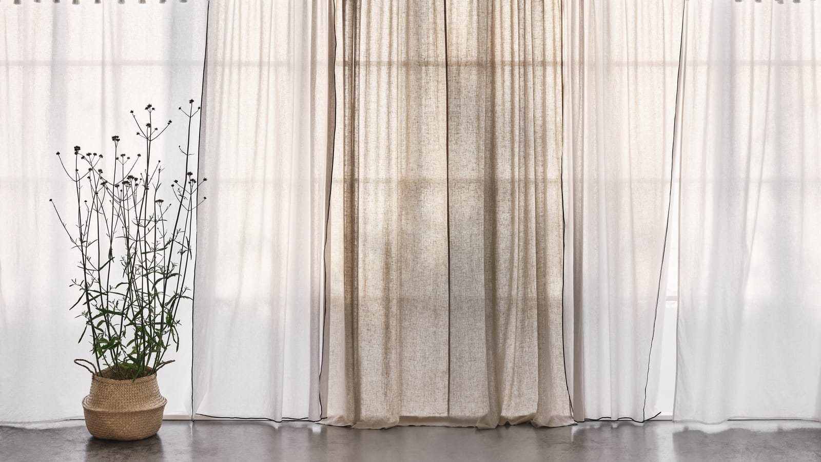 Voilages naturels par H&M Home