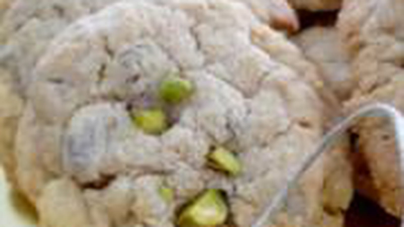 Cookies pistache orange cannelle