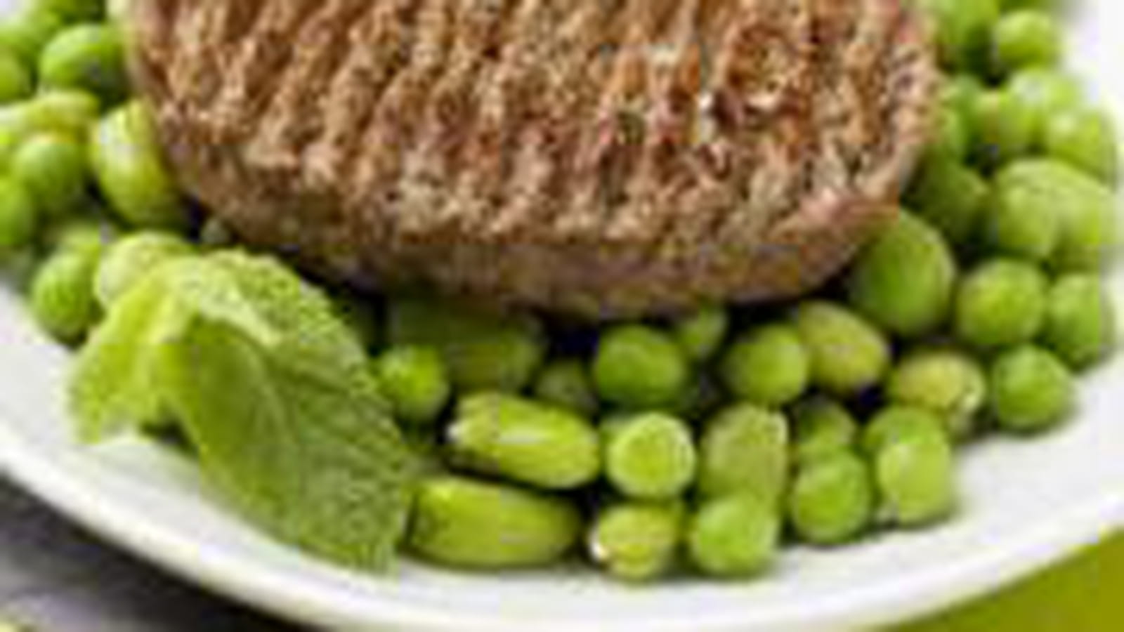 Steak haché fèves petits pois