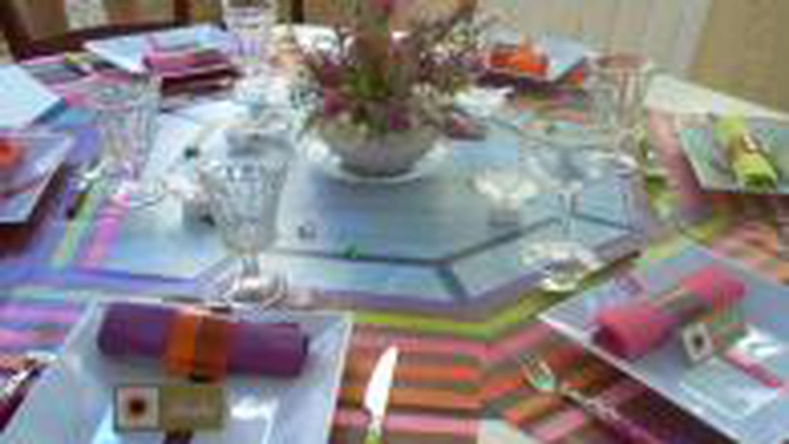 Table de fête sur la terrasse