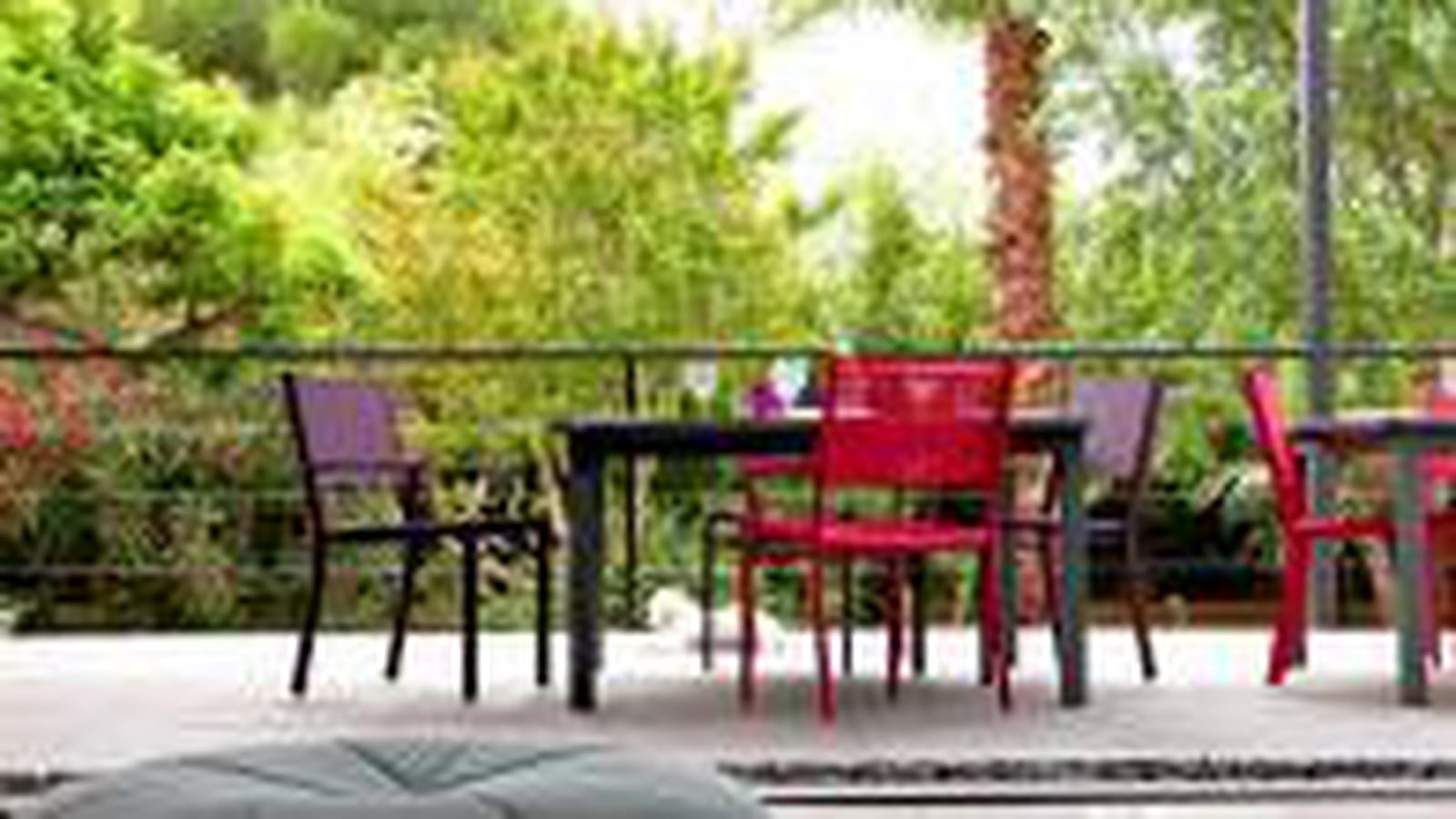 Terrasse colorée