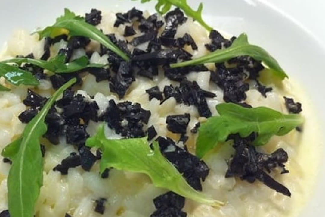 Risotto Arborio aux truffes noires, mascarpone et