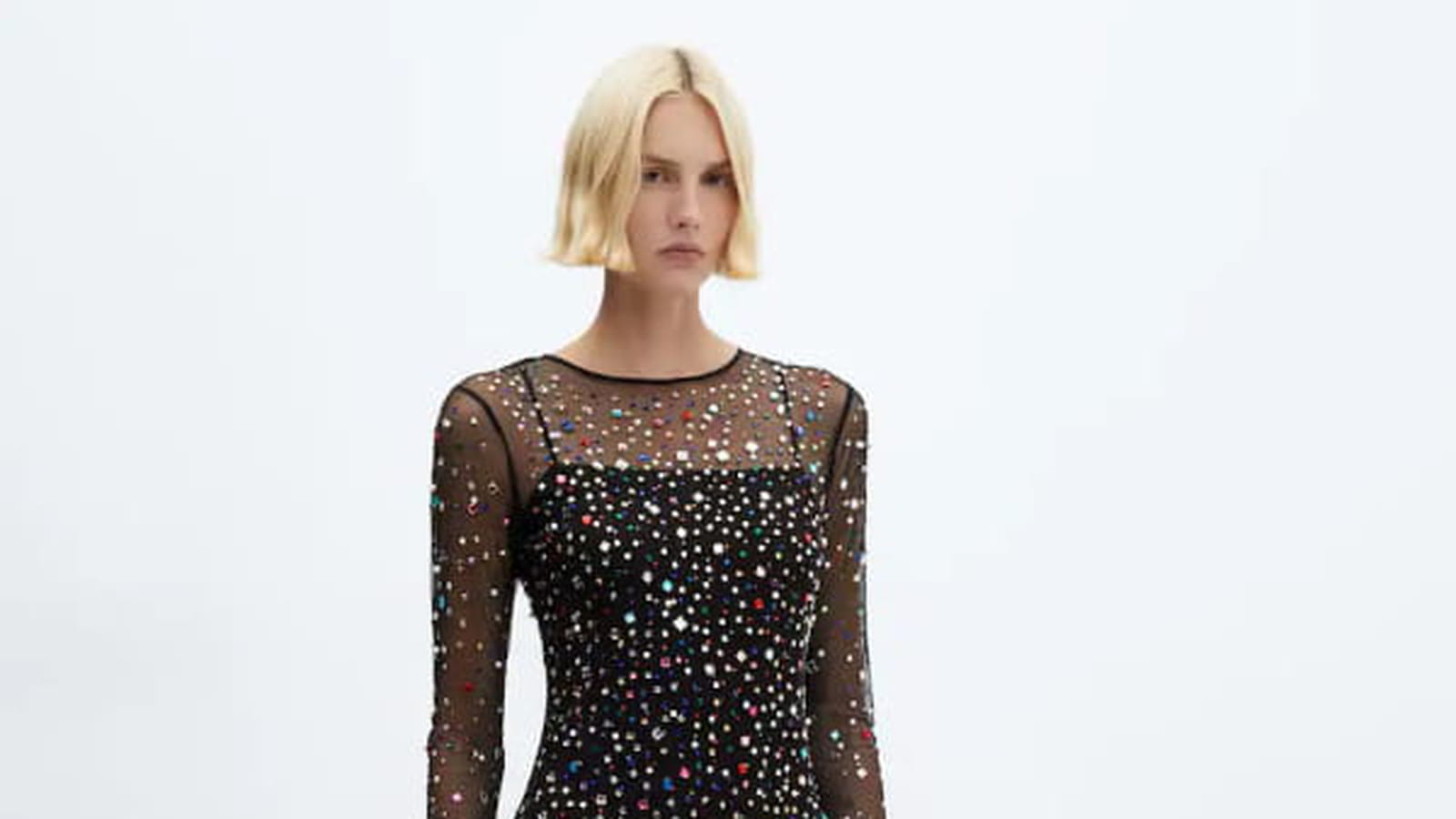 Robe semi-transparente Mango 