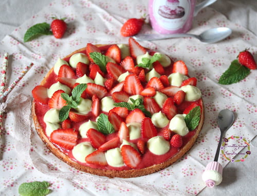 Tarte fraise-menthe façon Fantastik