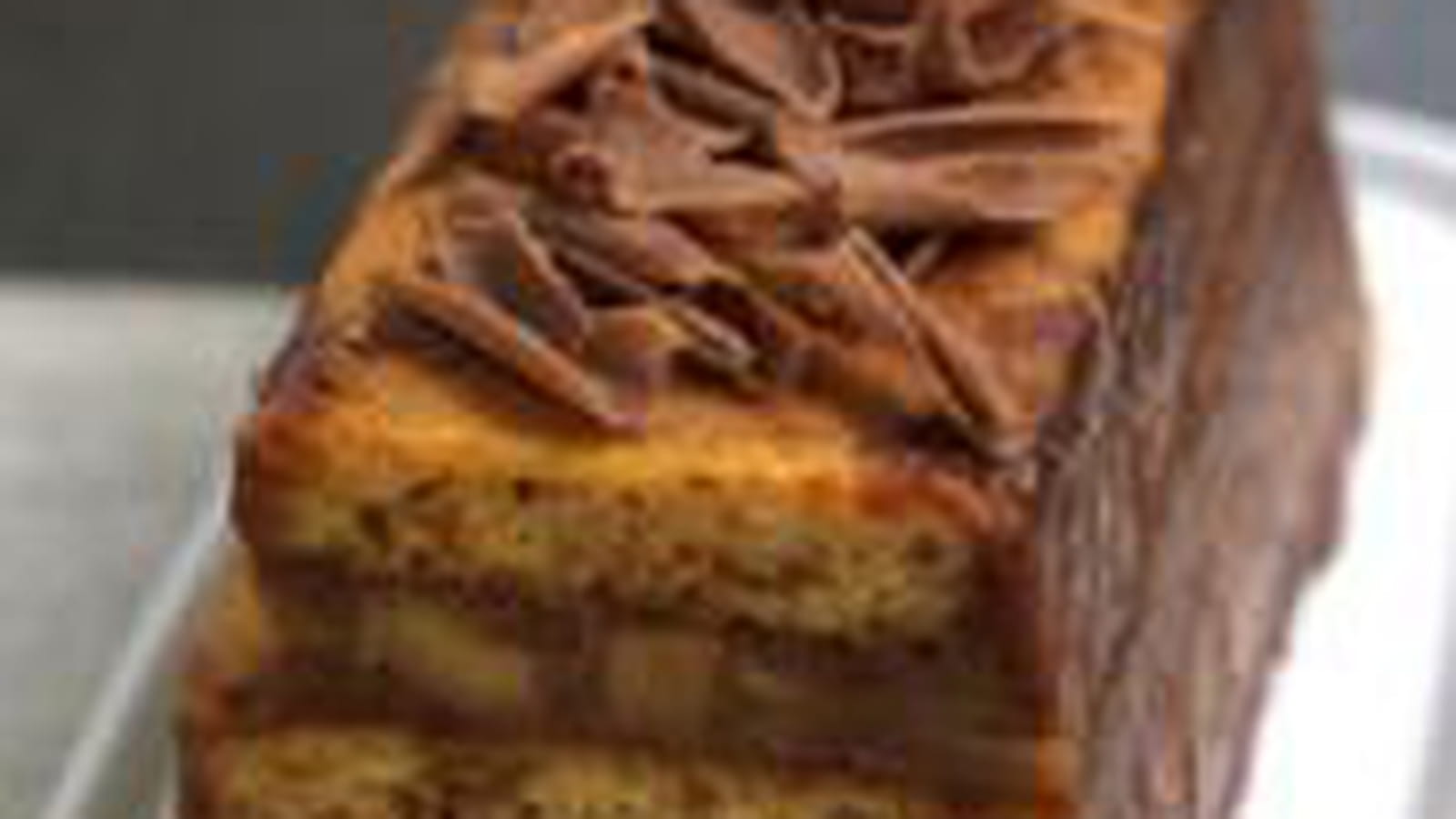 Bûche pralinée pain d'épice et pommes