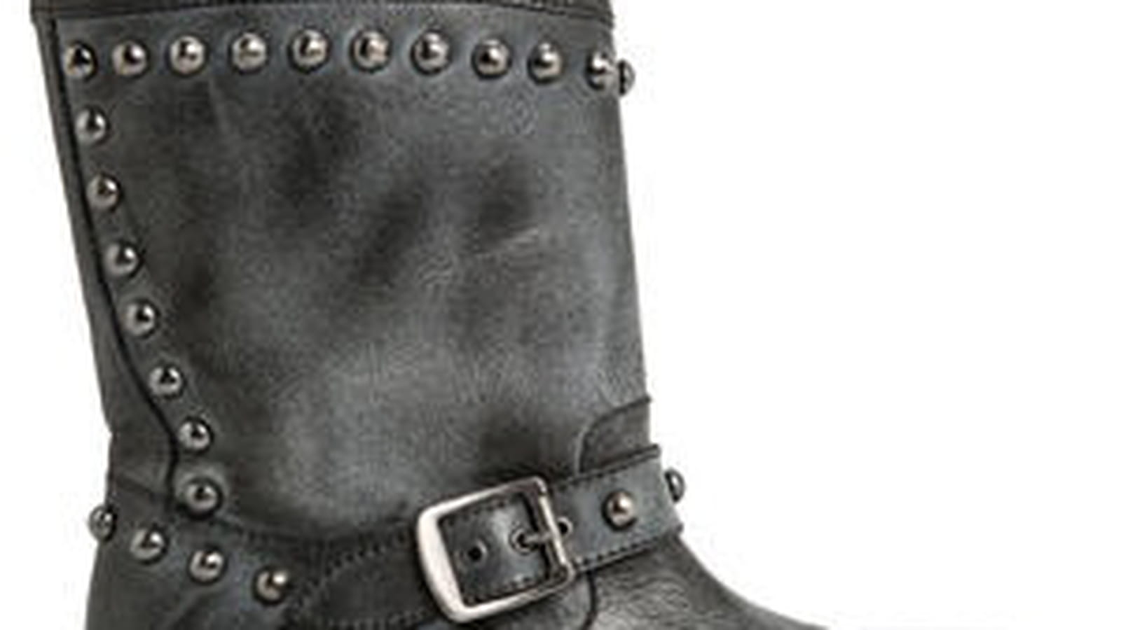 Bottes en cuir et boucle de Mango