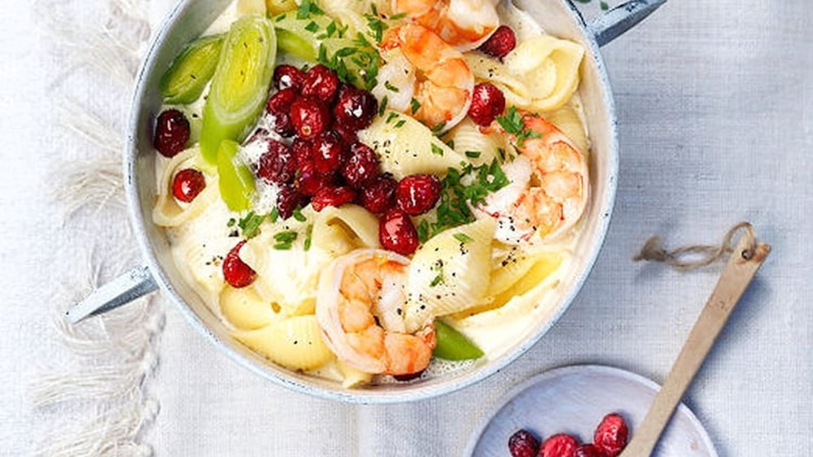 Pâtes aux crevettes