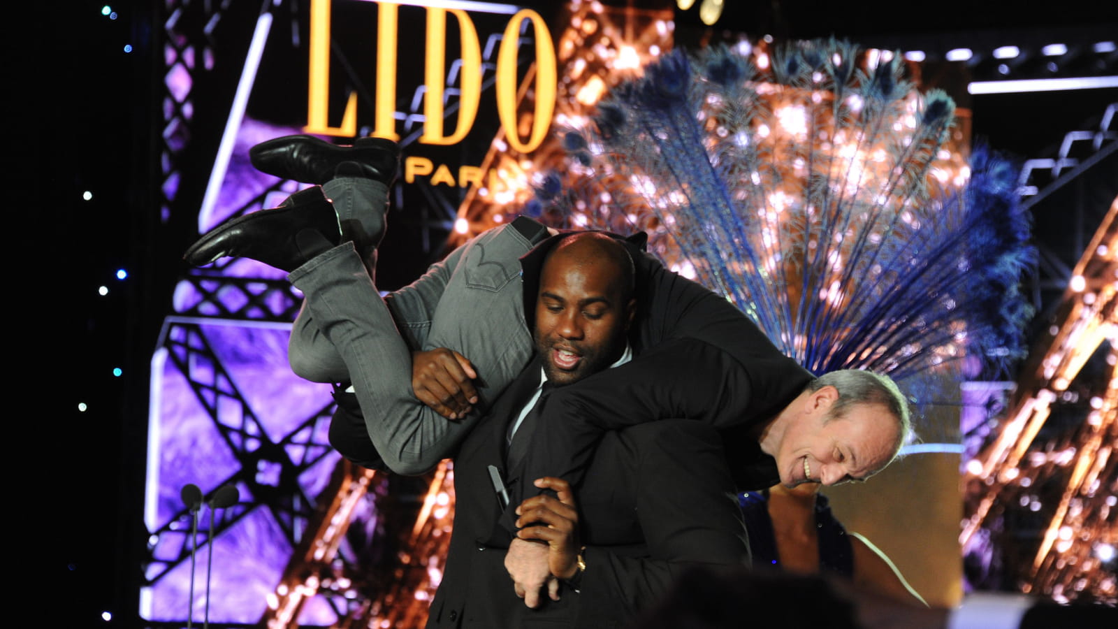 Laurent Baffie et Teddy Riner