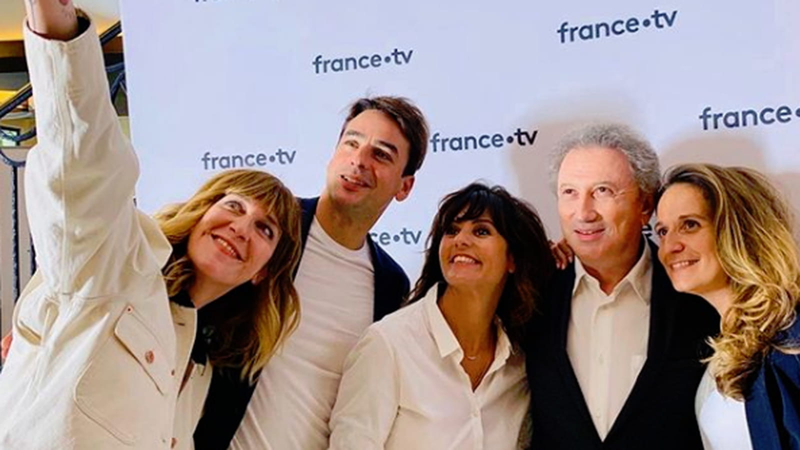 Daphné Bürki, Julian Bugier, Faustine Bollaert, Michel Drucker et Alexandra Redde