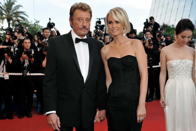 Johnny et Laeticia Hallyday en 2009, au festival de Cannes