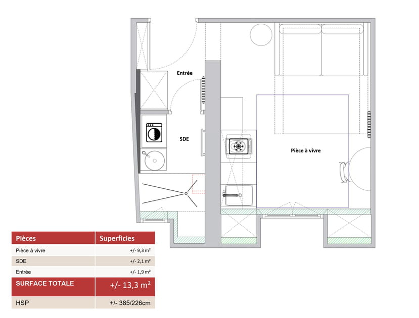 Le plan apr&egrave;s travaux