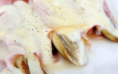 Endives au jambon gratinées au four