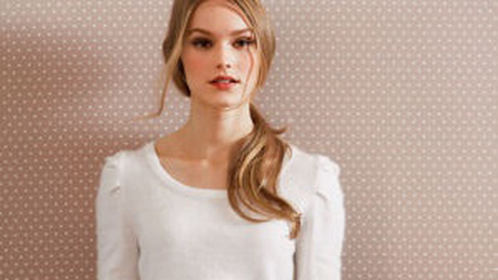 Jupe beige rosé de la Redoute