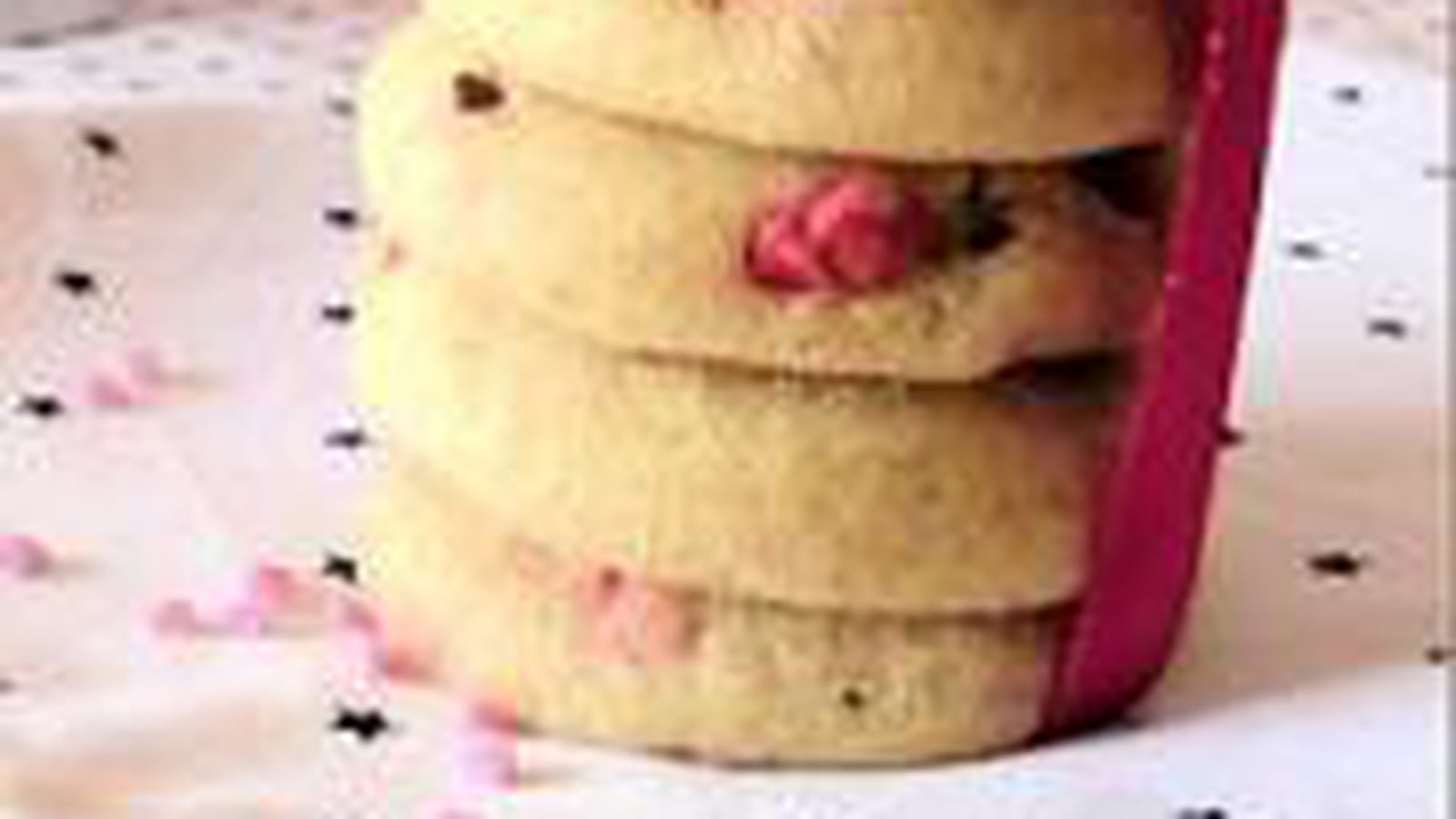 Cookies à la praline rose