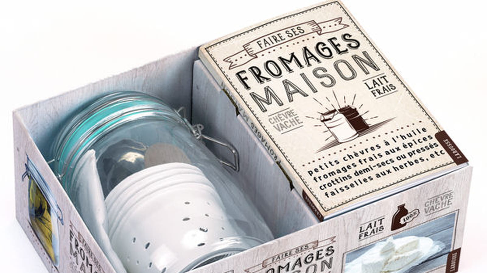 Coffret Faire ses fromages maison aux éditions Larousse