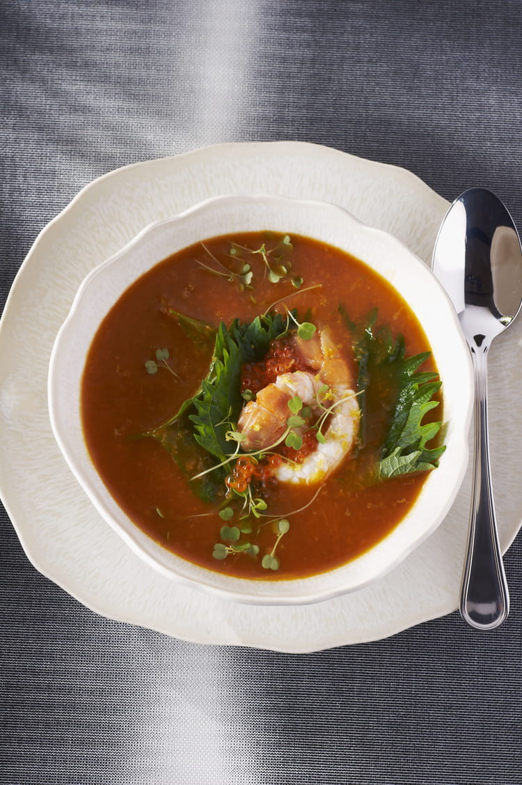 Recette de Bisque de homard aux langoustines