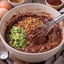 Moelleux au chocolat et courgette sans gluten : Etape 1