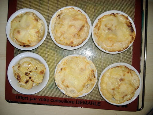 Gratins individuels pomme de terre et poireau