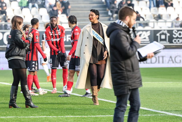 Angelique Angarni Filopon arrive au stade la Licorne &agrave; Amiens