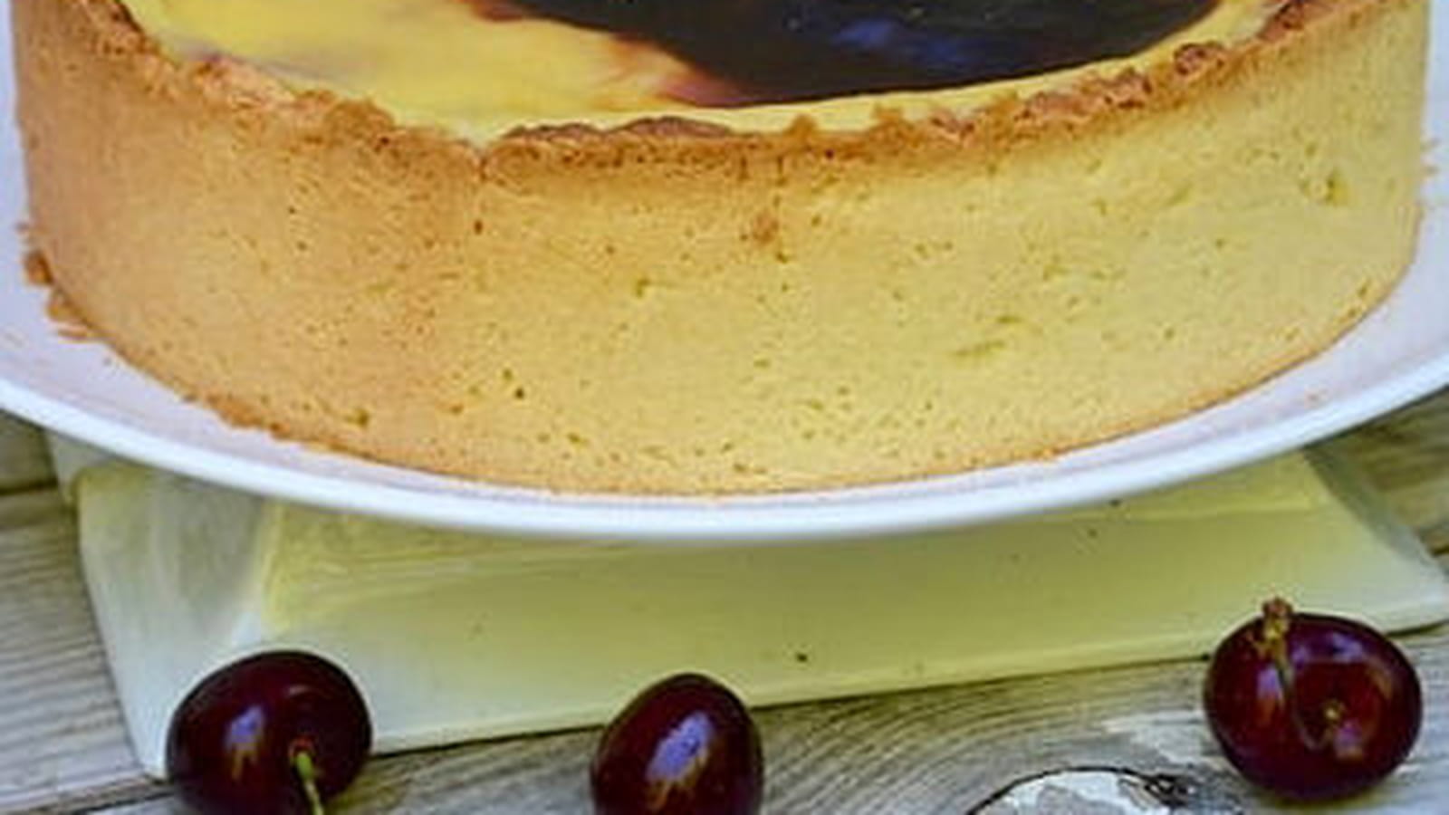 Flan pâtissier aux cerises
