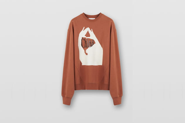 Sweatshirt molletonn&eacute; de Chlo&eacute;