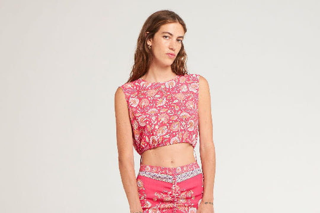 Jupe Midi Dolce & Gabbana Blanche Et Rose Imprimée Majolique - Taille 38 - Style Rétro