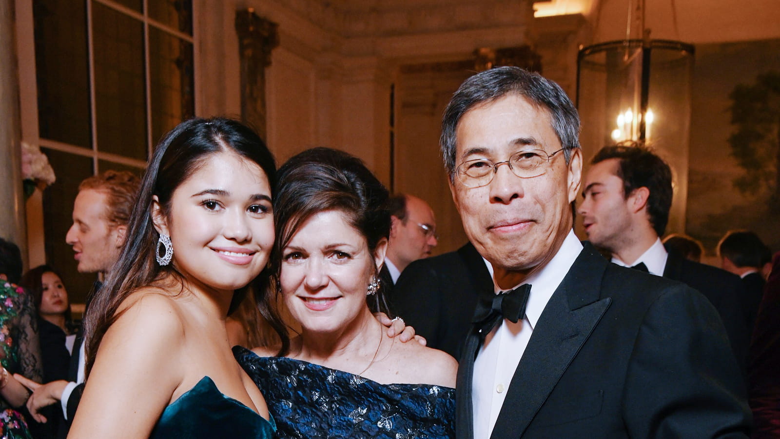 Anna Pei et ses parents Karyn and Li chung Pei 