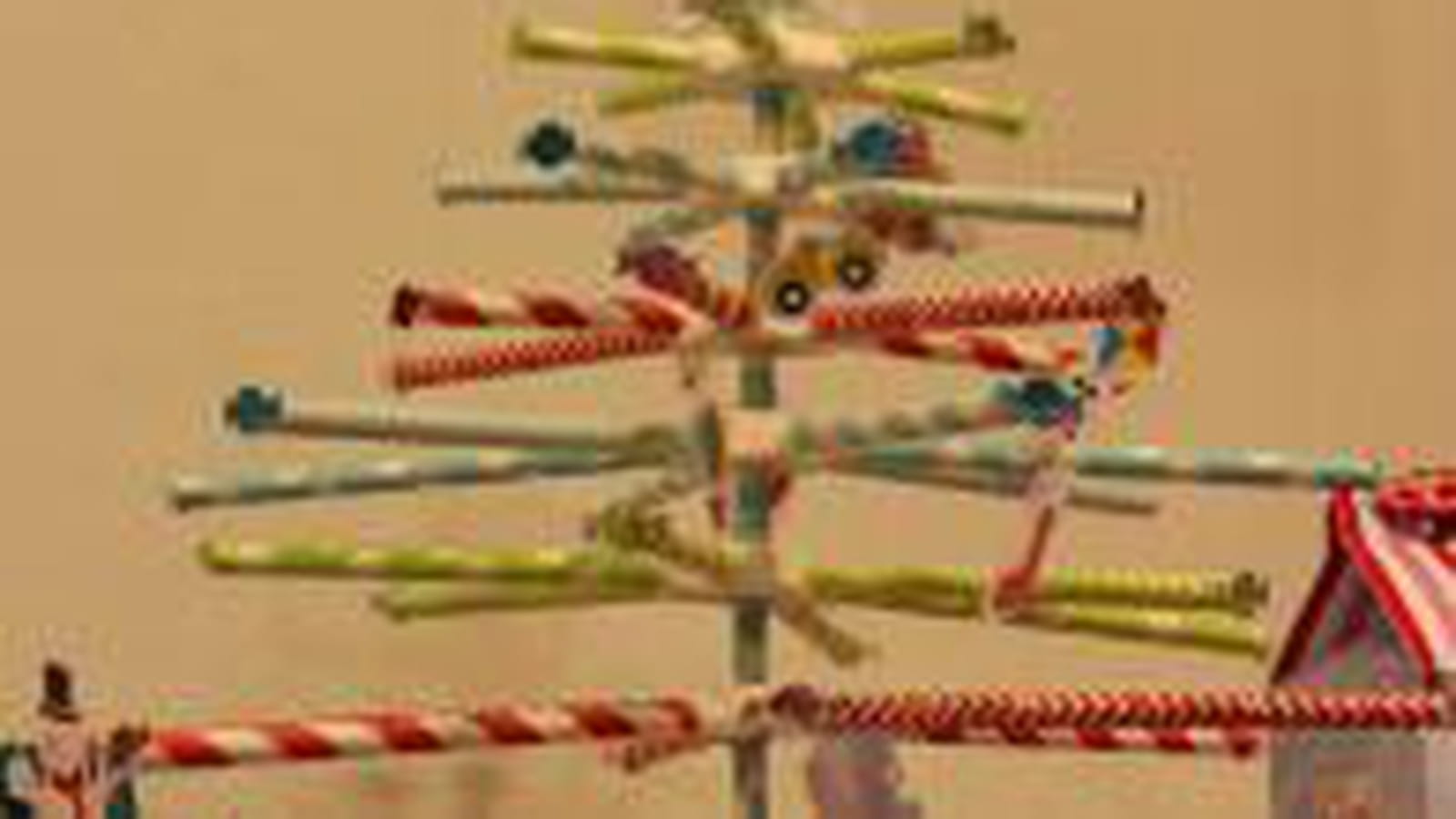 Sapin de Noel en tubes