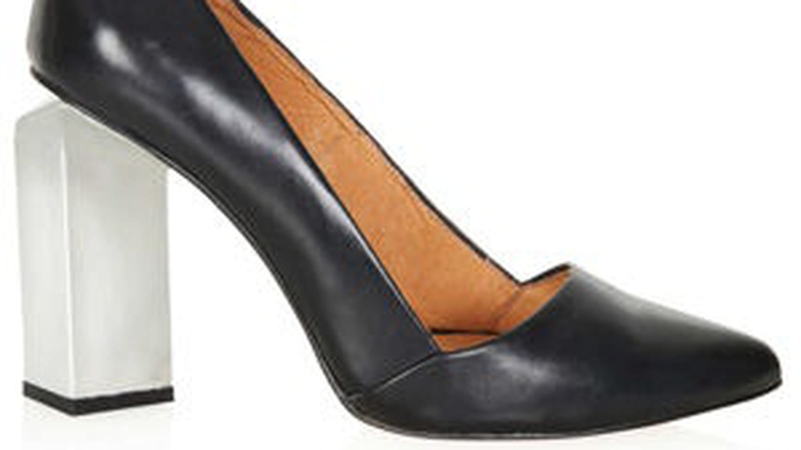 Escarpins noirs et blancs de Topshop