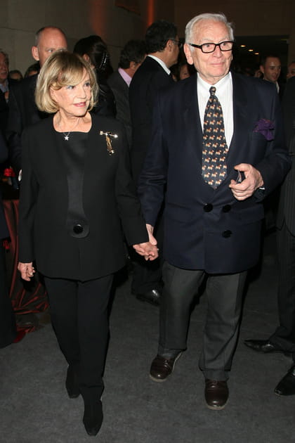 Jeanne Moreau et Pierre Cardin en février 2008