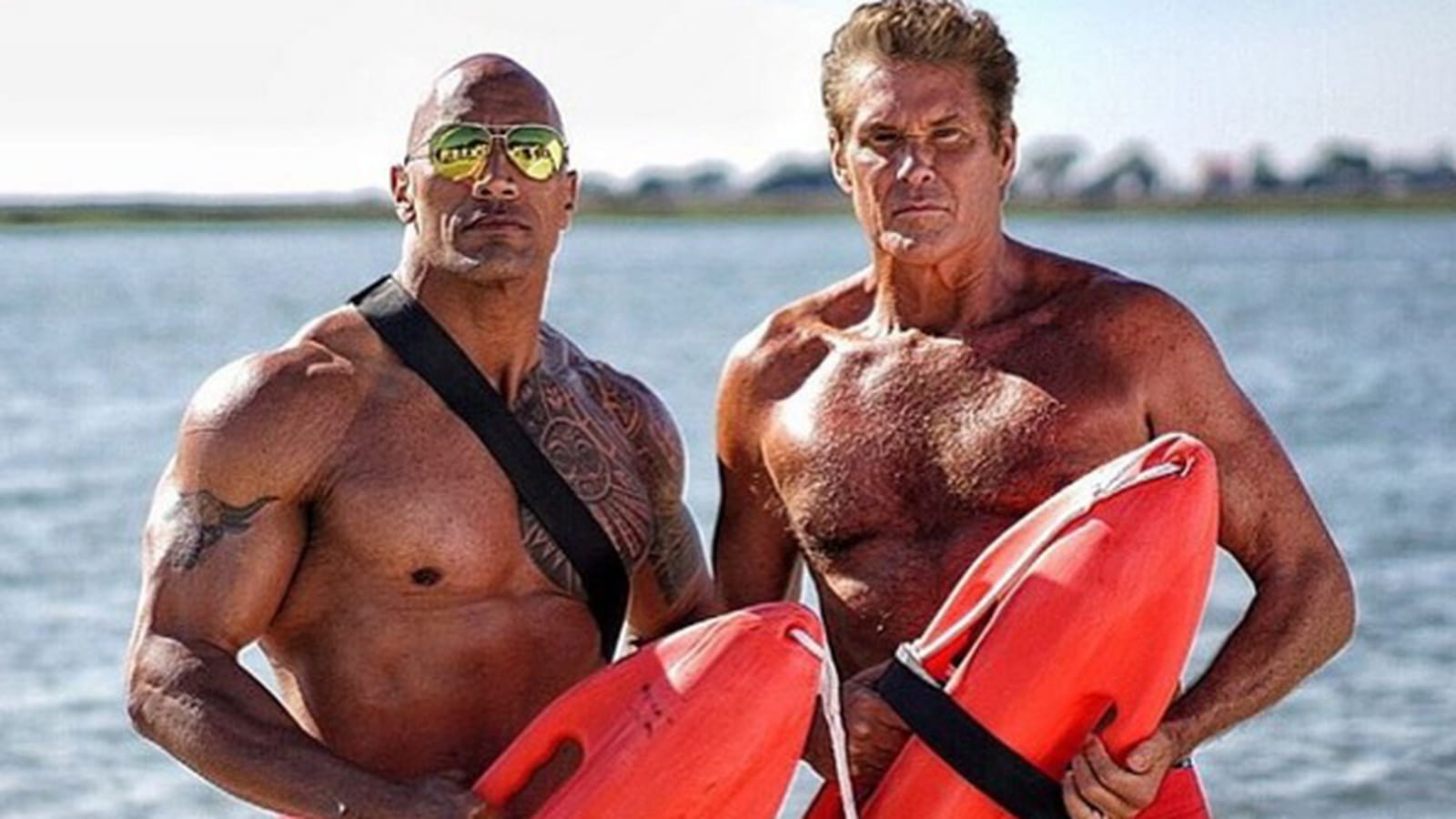 The Rock et David Hasselhoff