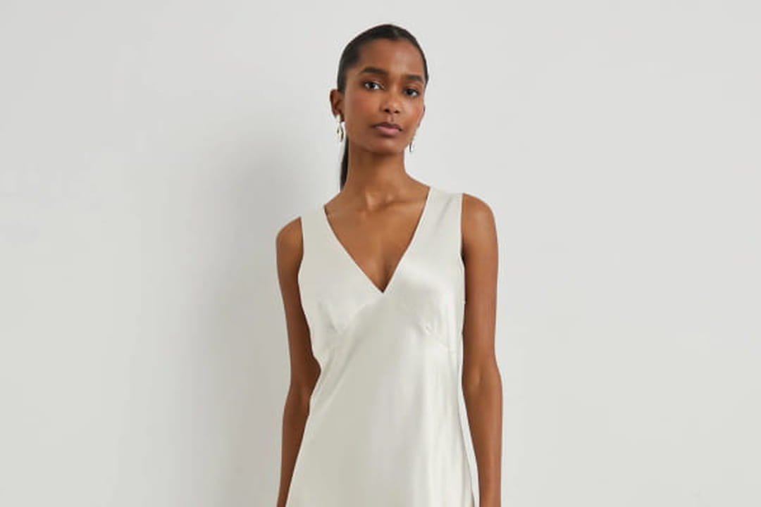 Robe Rails Robe blanche satinée