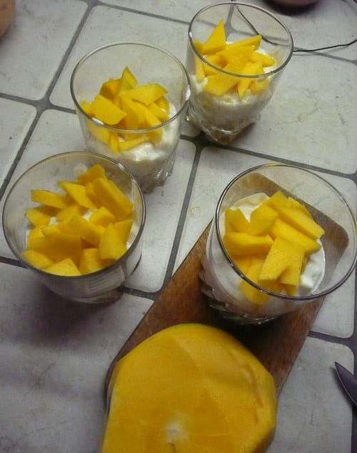 Verrine fraîcheur de mangue